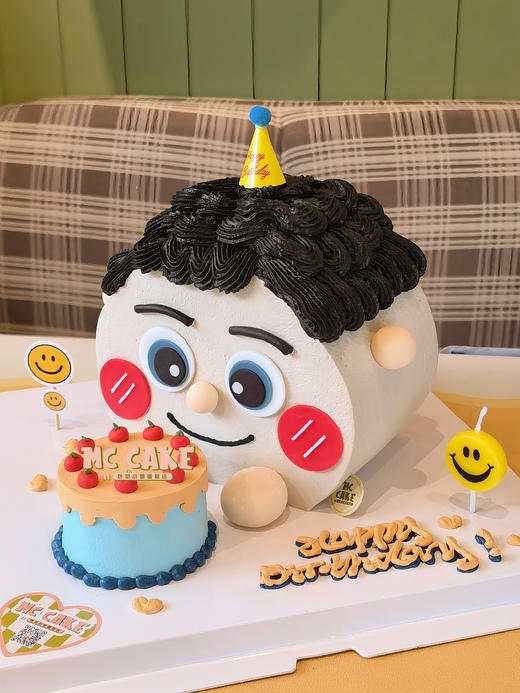 男生头像立体蛋糕（包含前面小蛋糕） 商品图2