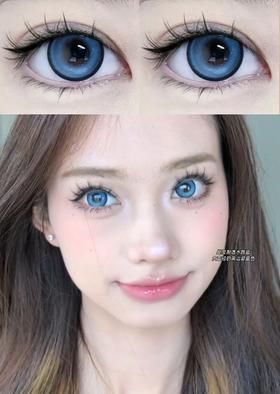 woolilens 半年抛 比巴卜蓝 直径14.5mm着色14.0mm