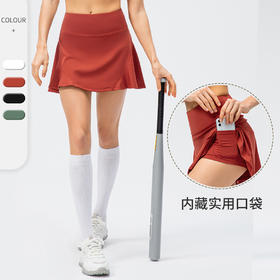 跃牌【欲动春风】系列春夏女网球半身裙假两件运动裙22441（直播仓）此款为欧码，建议拍小一码！