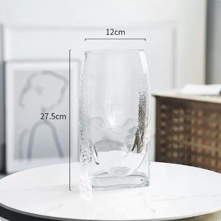 北欧轻奢简约方口玻璃花瓶---望苍 商品图5