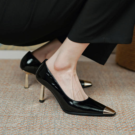 法式小众，金属方头单鞋WXJ245 商品图8