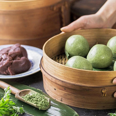 客家手工艾糍 (红豆味）600g10只装 商品图1