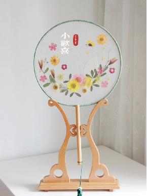 押花团扇沙龙 商品图1