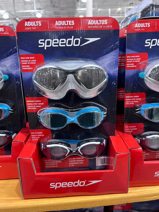 新款推荐🎉特价‼️Speedo速比涛成人泳镜三个装240元/板！一套有三个 商品图0
