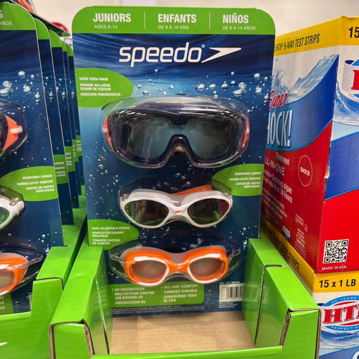 新款大童泳镜来了，赶紧下手了🏄‍♂Speedo6-14岁青少年款泳镜 美国✈直邮特价¥240元/3副装 商品图1