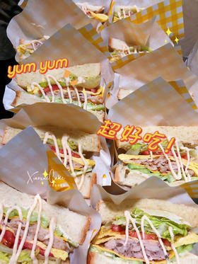 三明治系列（吐司也是自己做的）