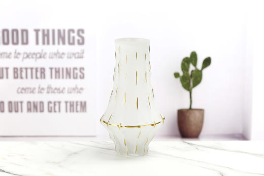 现代简约-鳄鱼纹路-玻璃花瓶 商品图4