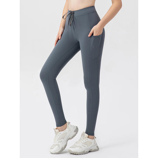 跃牌【欲动春风】系列高腰提臀抽绳系带裸感无缝运动长裤12367此款为欧码，建议拍小一码！ 商品图2