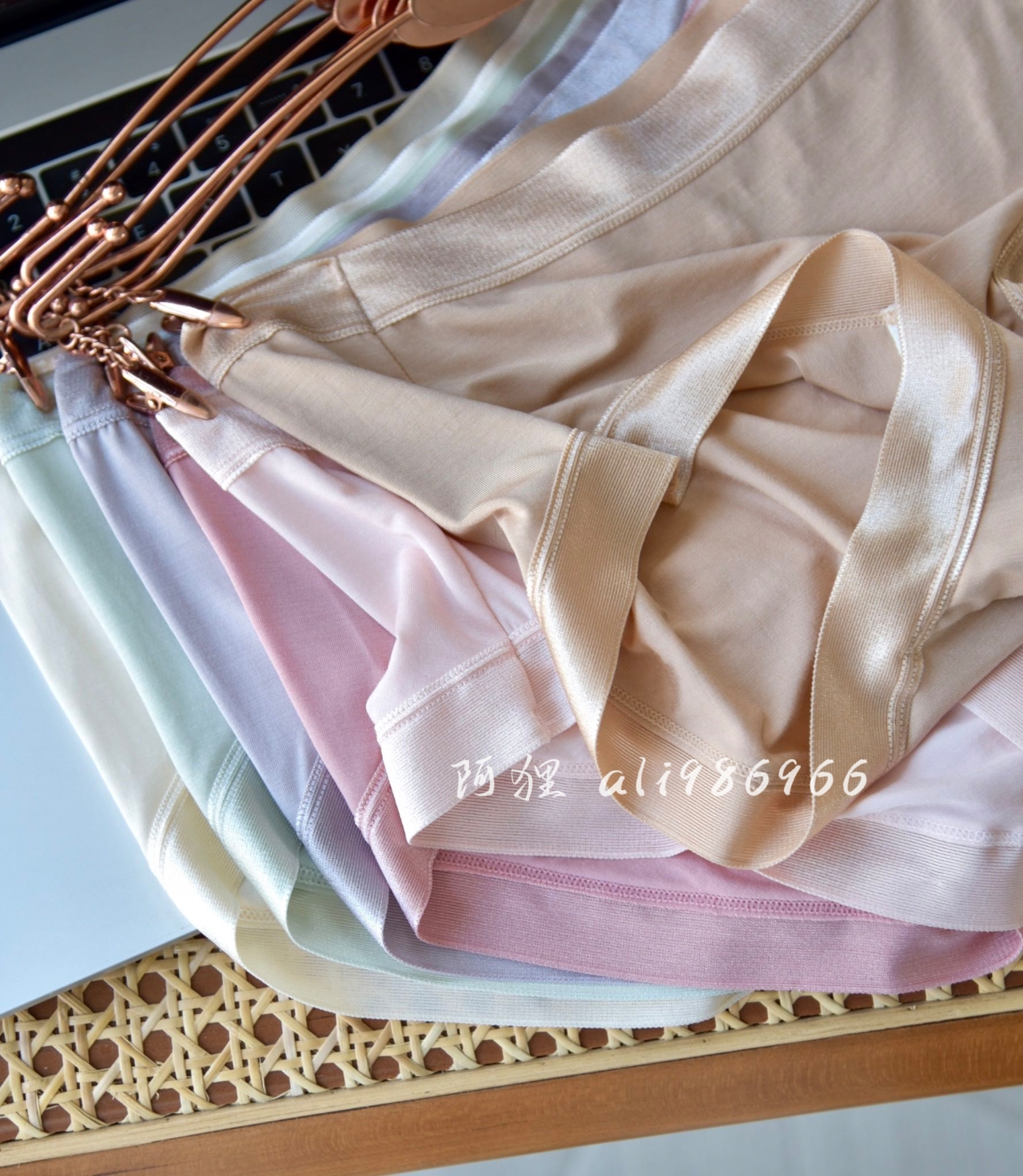 爱慕同厂无标，四条68」60支莫代尔桑蚕丝高端内裤，春夏新颜色，80-160斤