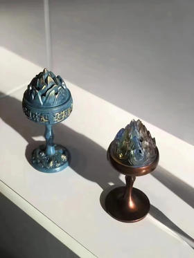 盘龙博山炉 高脚盘龙香薰仿古家用室内檀沉香 茶桌客厅摆件 20088828