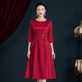 喜婆婆婚宴装晚礼服小个子高贵婚礼旗袍年轻洋气JY-ZS5248