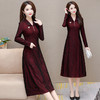 新款韩版修身气质优雅洋气妈妈裙MZ-AH22A1457 商品缩略图0