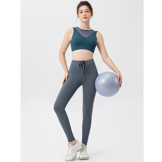 跃牌【欲动春风】系列高腰提臀抽绳系带裸感无缝运动长裤12367此款为欧码，建议拍小一码！ 商品图3