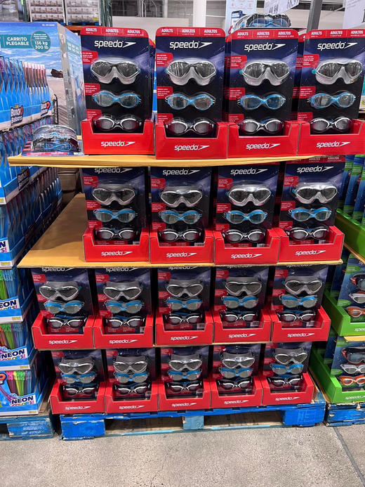 新款推荐🎉特价‼️Speedo速比涛成人泳镜三个装240元/板！一套有三个 商品图2
