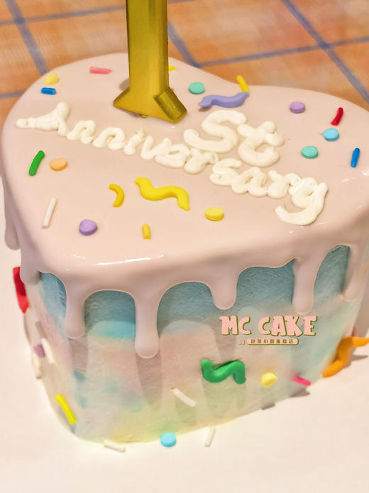 爱心桃周年蛋糕 商品图1