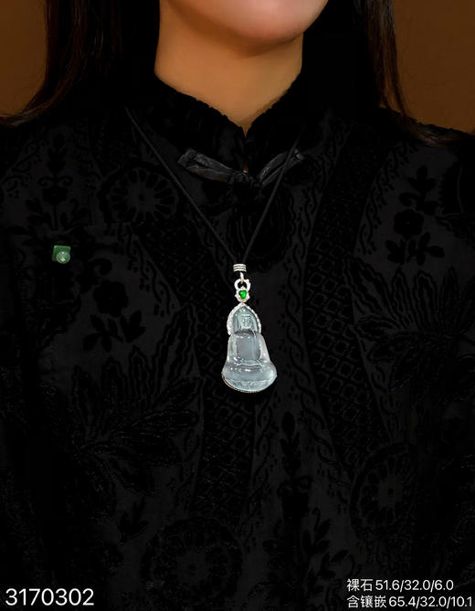 玻璃观音吊坠【3170302】具体价格微信咨询 商品图4