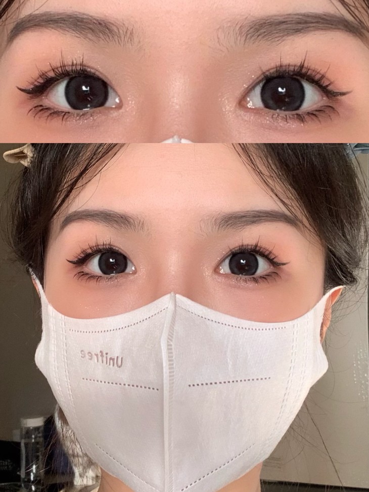 ZRESLENS美瞳 年抛隐形眼镜 黑冰珠14.5mm 1副/2片-VVCON美瞳网10