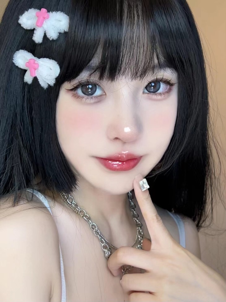 ZRESLENS美瞳 年抛隐形眼镜 黑冰珠14.5mm 1副/2片-VVCON美瞳网13