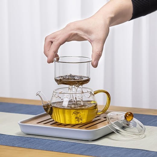 璃海匠心《次第花开》整套茶具礼盒套装 高硼硅耐热玻璃 商品图3