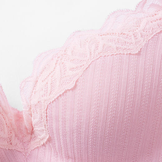 都市丽人自然舒适内衣AB中厚3/4杯蕾丝文胸三排树脂胶圈LB212A 商品图4