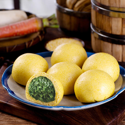 槐花/蒲公英/荠菜团子 | 精选优质原料制作野菜包子 清甜香糯 细腻无杂质 快手早餐必备 一口吃掉整个春天 商品图4