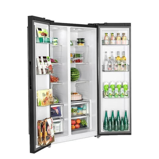 美的(Midea)649升家用冰箱 风冷 一级变频 电脑控温 母婴除菌 摩卡棕对开门 BCD-649WKGPZM(E) 商品图2