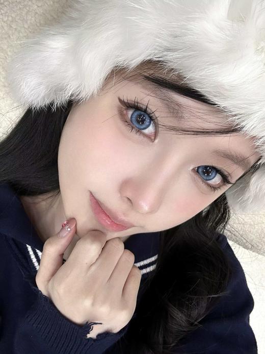 【大直径】LOVEIIKIRA-迈阿密蓝-14.5mm【年抛 0-800度 无525/575】着色14.0mm 商品图9