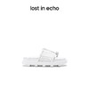 【下架】lost in echo 2023春夏新款鱼骨鞋面铆钉分趾拖鞋木底拖鞋 商品缩略图1