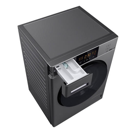 松下（Panasonic）XQG100-EG10V 松下10KG全自动智能滚筒 双温烘干 节能静音、银色 商品图2