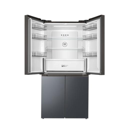 美的冰箱461升十字对开门四门风冷无霜一级能效玻璃面板BCD-461WSGPM(E)墨兰灰-观澜 商品图4