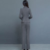 QYM 237727-Y收腰上衣打底衫+高腰裤优雅套装 商品缩略图2