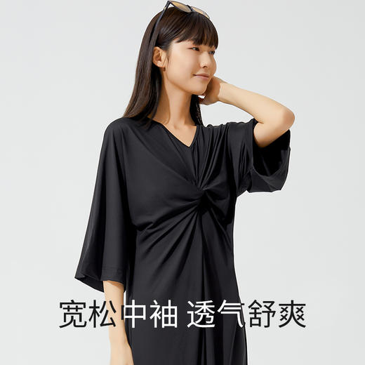 Supield素湃中长款连体防晒衣女宽松版型多褶设计夏季薄款防晒服 商品图4