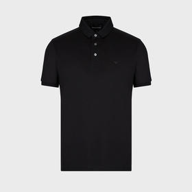 【二】EMPORIO ARMANI 阿玛尼 男士老鹰刺绣徽标短袖POLO衫 黑色 8N1F96 1JUVZ 0999