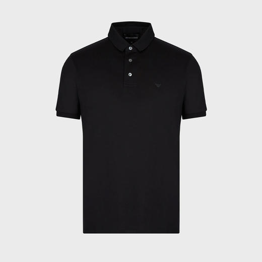 【二】EMPORIO ARMANI 阿玛尼 男士老鹰刺绣徽标短袖POLO衫 黑色 8N1F96 1JUVZ 0999 商品图0