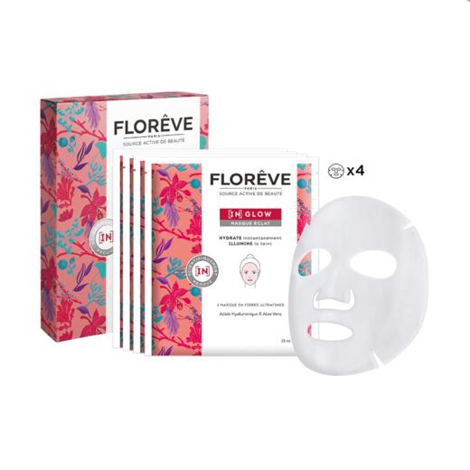 【跨境】馥洛薇FLOREVE【润妍】玻尿酸密集水润修护面膜 4片装 商品图4