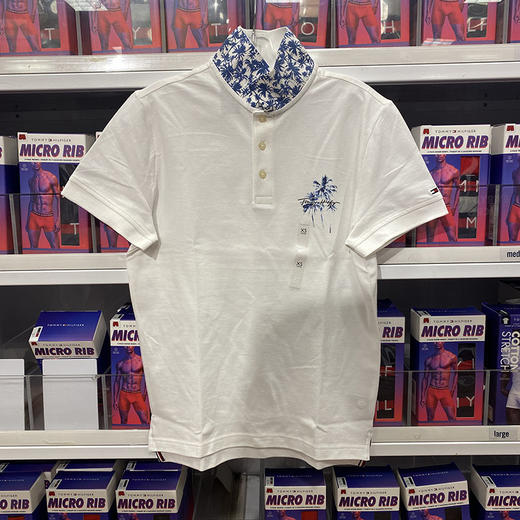 Tommy Hilfiger/汤米 男士枫叶印花领休闲百搭短袖POLO衫 商品图0