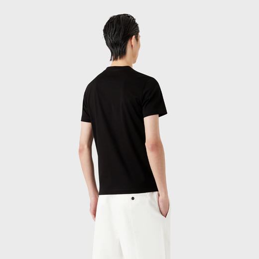 【三】EMPORIO ARMANI 阿玛尼 男士棉质圆领短袖T恤 黑色 8N1TD2 1JGYZ 0021 商品图2