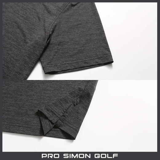 BMS-112A（PROSIMON高尔夫男款春夏短袖透气网眼麻灰色Polo衫） 商品图3