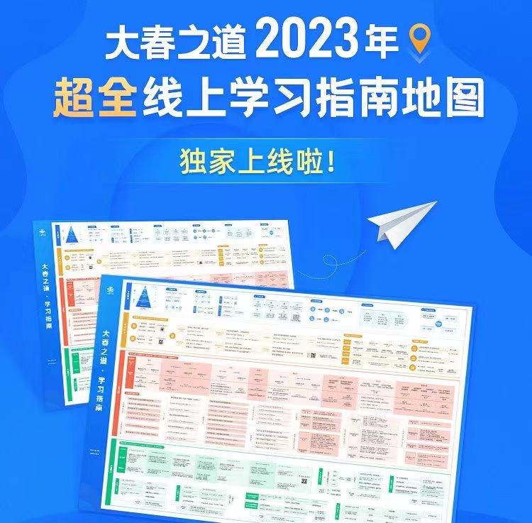 【2023年学习指南地图】大春之道出品（电子版和纸质版均有）