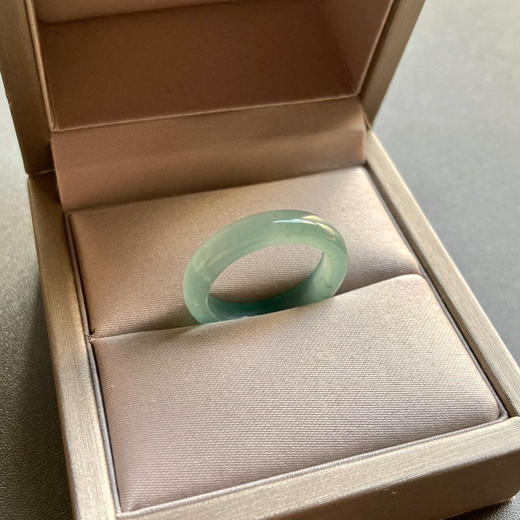 高冰种淡晴水翡翠指环戒指14 商品图8