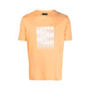 EMPORIO ARMANI 阿玛尼 男士棉质 80 年代效果徽标印花比马平纹针织圆领短袖T恤 橘色 3R1TDE 1JPZZ 0243 商品缩略图0