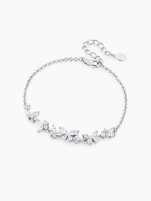 卡蒂罗闪闪蝶舞手链女生纯银轻奢小众2023年新款情人节礼物送女友 商品图2