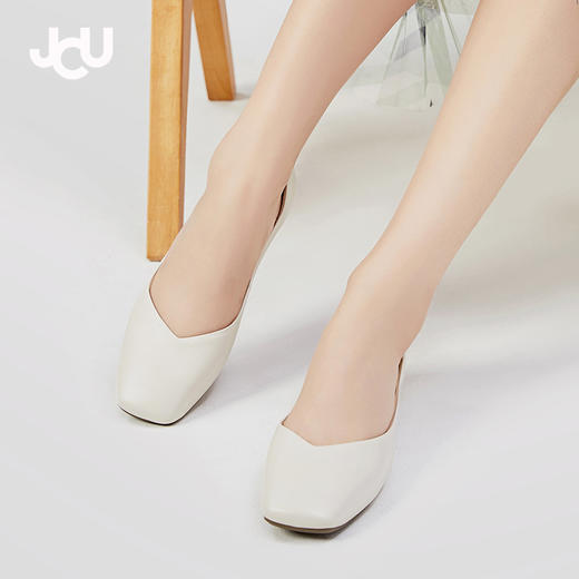 【春季上新】JCU 柔软羊皮单鞋 方头/尖头款 商品图0