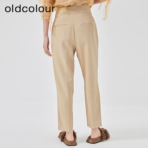 oldcolour2023春季新款高腰直筒气质通勤西装休闲裤女O12073236 商品图4