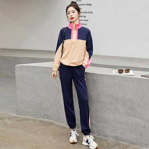 休闲运动撞色卫衣，束腿裤气质两件套套装HR-CPYY2315 商品图4
