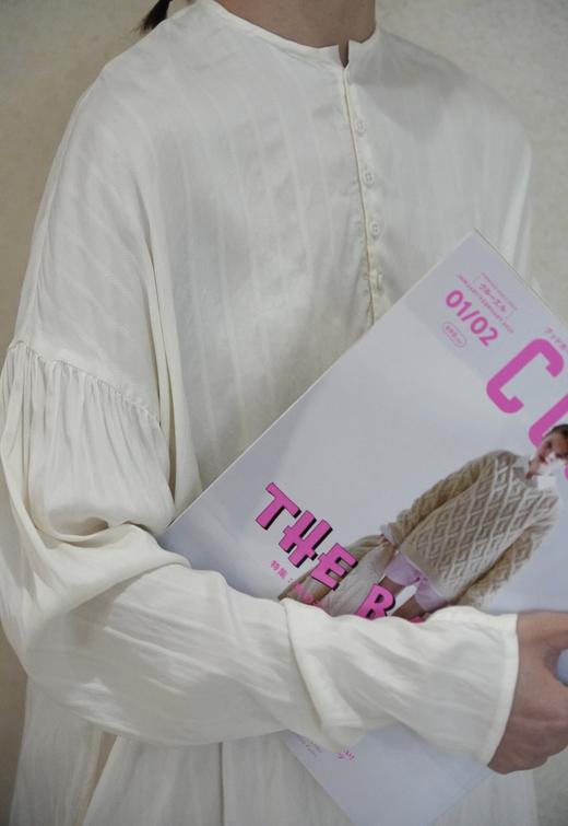 ECOLE DE CURIOSITES 条纹电力纺真丝圆领衬衫(Made in France) 商品图8