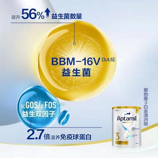 【海外版】澳洲爱他美白金版profutura3段900g（新效期6罐装） 商品图4