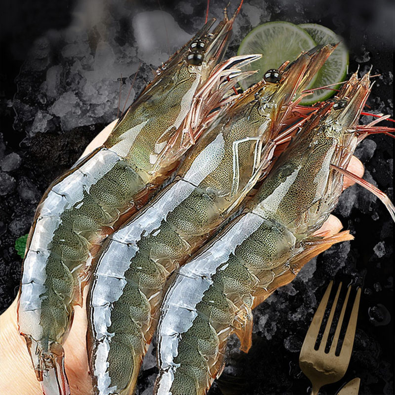 桑塔盐冻大虾毛重4斤，净重3.5斤，20-30规格，人工挑选，速冻锁鲜技术，保证虾的新鲜和口感，全国包邮