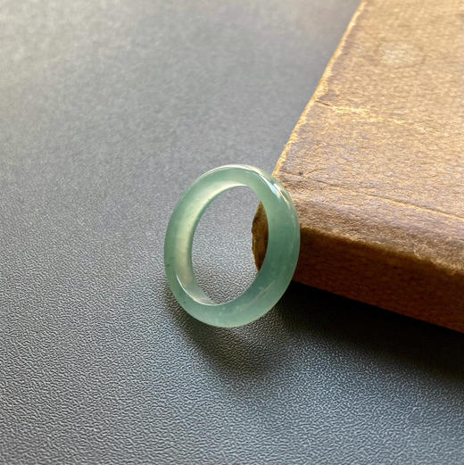 高冰种淡晴水翡翠指环戒指14 商品图1