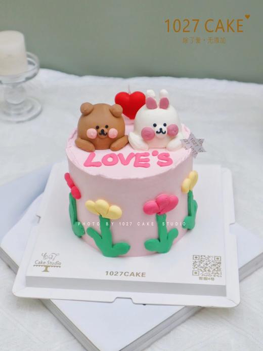 1027CAKE | 立体小动物蛋糕 手绘 小熊 小兔 商品图1